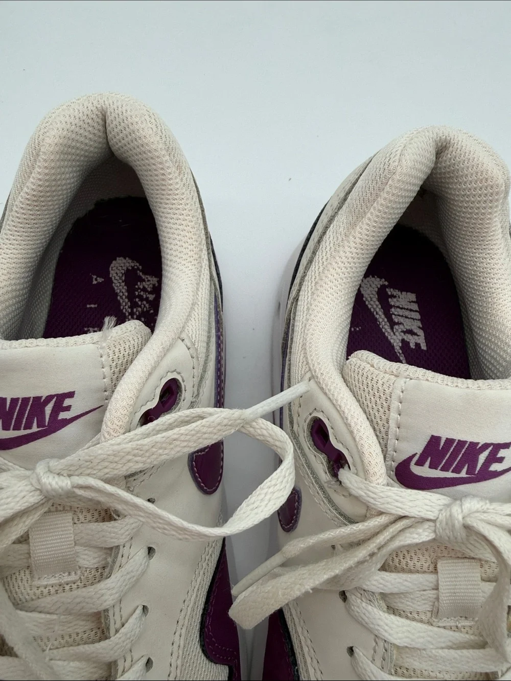 Nike Air Max 1 GS 'White Viotech' Youth Size 6